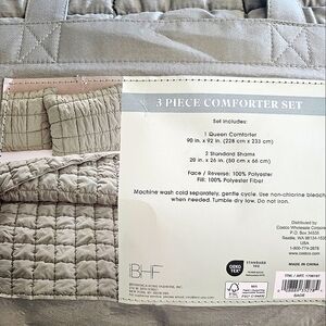Elegant Sage 3 Piece Comforter Set- Queen